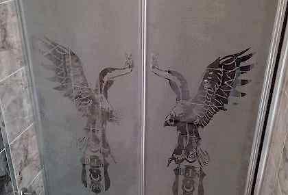 Taraftar Desenli Duşakabin (Beşiktaş)